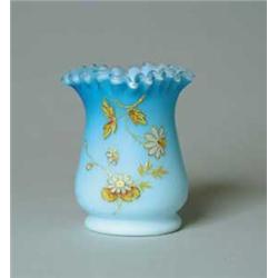 SMALL SATIN GLASS VASE