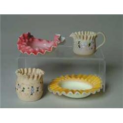 FOUR PIECES OF ART GLASS