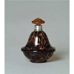 TORTOISE SHELL GLASS SCENT BOTTLE