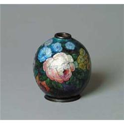 LIMOGE ENAMELED VASE