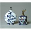 Image 1 : TWO BLUE & WHITE SCENT BOTTLES