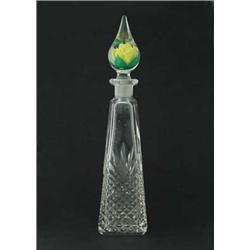 CUT GLASS PERFUME BOTTLE WITH WHITTEMORE STOPPER