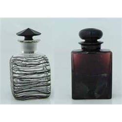 TWO STEUBEN SCENT BOTTLES