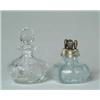 Image 1 : TWO CLEAR GLASS SCENT BOTTLES