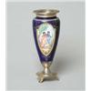 Image 1 : FRENCH ENAMEL & SILVER VASE