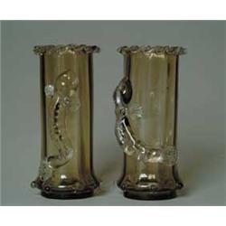 PAIR OF VICTORIAN VASES WITH SALAMANDERS