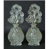 Image 1 : PAIR OF PRESSED GLASS SCENT BOTTLES
