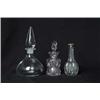 Image 1 : THREE DECORATIVE GLASS SCENT BOTTLES
