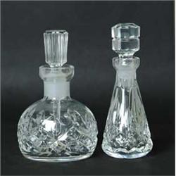 TWO WATERFORD SCENT BOTTLES