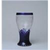 Image 1 : BLUE CUT TO CLEAR MOSER VASE