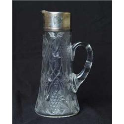 CUT GLASS & SILVER CLARET