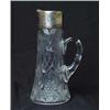 Image 1 : CUT GLASS & SILVER CLARET