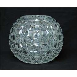 MONUMENTAL CUT GLASS ROSEBOWL