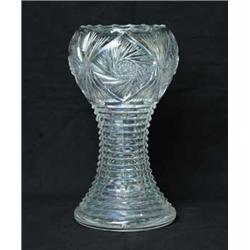 CUT GLASS VASE