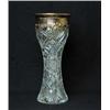 Image 1 : CUT GLASS & SILVER VASE