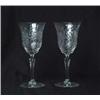 Image 1 : PAIR OF TWO SIGNED LIBBEY WATER GOBLETS