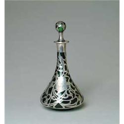 SILVER OVERLAY DECANTER