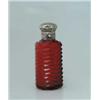 Image 1 : RUBY SCENT BOTTLE WITH SILVER LID