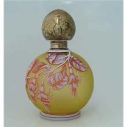 THOMAS WEBB THREE COLOR CAMEO SCENT BOTTLE