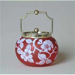 ENGLISH CAMEO BISCUIT JAR