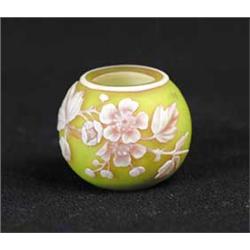 ENGLISH CAMEO THREE COLOR MINIATURE BOWL
