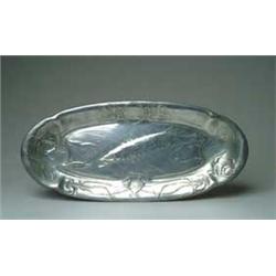 OUTSTANDING SIGNED KEYSERZINN PEWTER TRAY