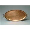 Image 1 : RARE LARGE GUSTAV STICKLEY HAMMERED COPPER OVAL TRAY
