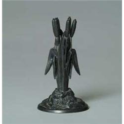 TUFTS SILVER PLATE VASE HOLDER