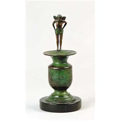 BRONZE DECORATIVE VASE