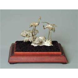 CAST SILVER SCULPTURE