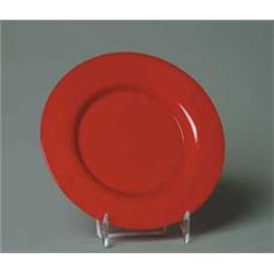 STEUBEN ROUGE FLAMBE PLATE