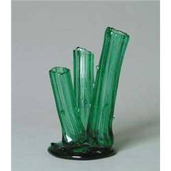 SIGNED STEUBEN TREE TRUNK VASE