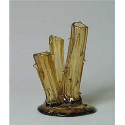 SIGNED STEUBEN TREE TRUNK VASE