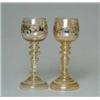 Image 1 : PAIR OF MOSER  TYPE GOBLETS