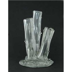 SIGNED STEUBEN TREE TRUNK VASE