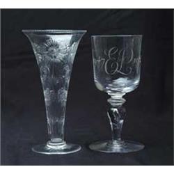 TWO ART GLASS ITEMS