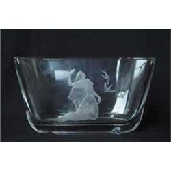 ORREFORS ENGRAVED VASE