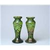 Image 1 : PAIR OF AUSTRIAN THREADED VASES