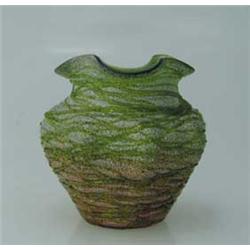 EUROPEAN ART GLASS VASE