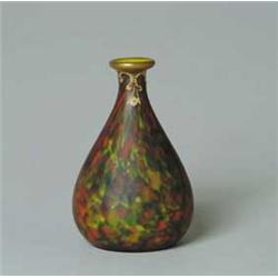 AUSTRIAN SPATTER GLASS VASE