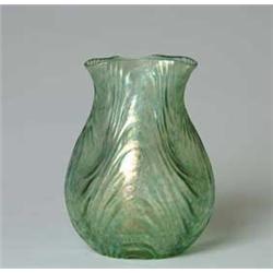 LOETZ TYPE OIL SPOT DRAPERY VASE