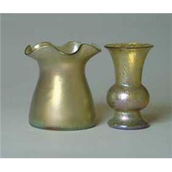 TWO LOETZ TYPE VASES