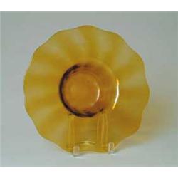 LARGE AMBER CENTERPIECE BOWL