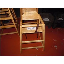 (1) wooden high chair