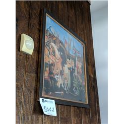 (1) painting, 33"x33"