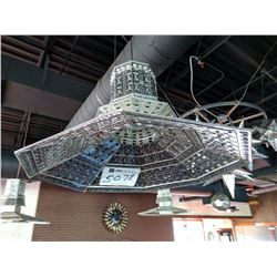 (1) Decorative metal light fixture