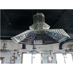 (1) Decorative metal light fixture