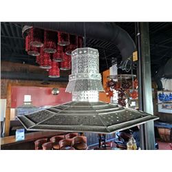 (1) Decorative metal light fixture