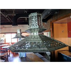 (1) Decorative metal light fixture