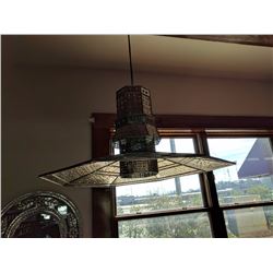 (1) Decorative metal light fixture